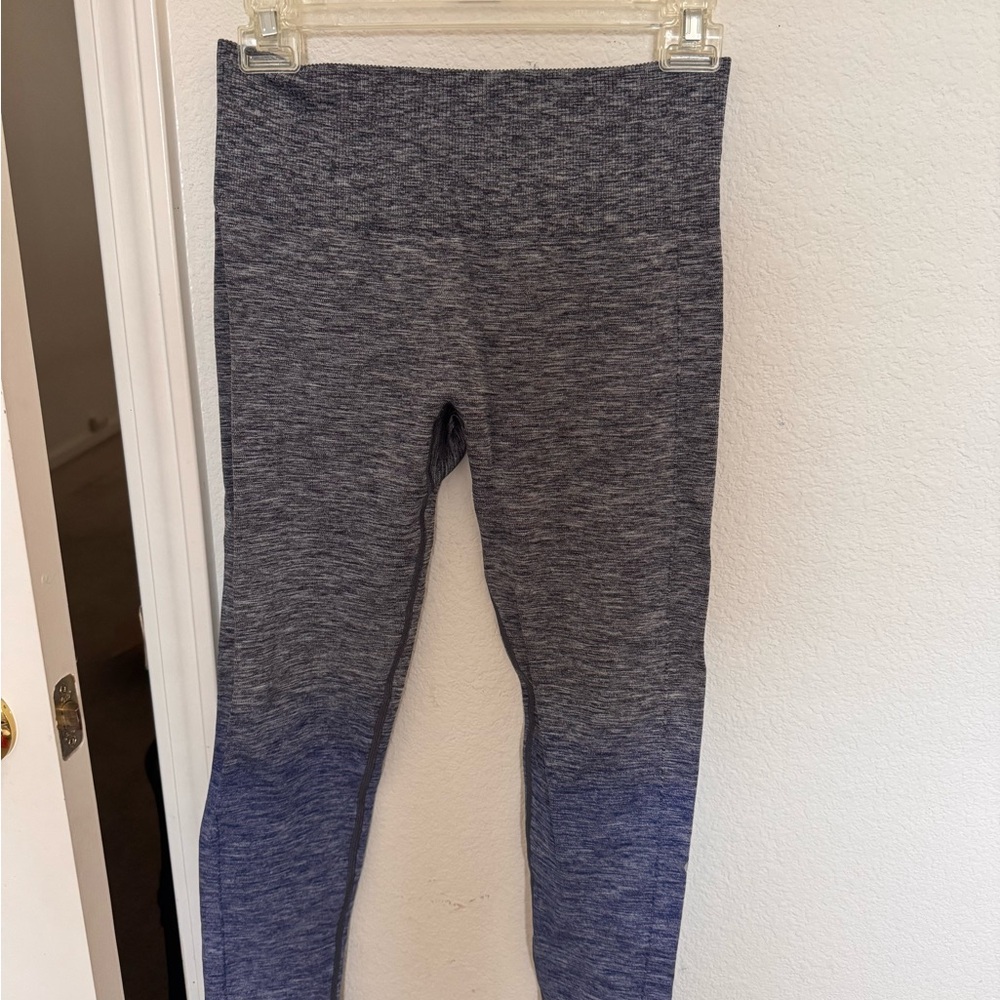 Lululemon Athletica Gray and Blue Ombré Leggings